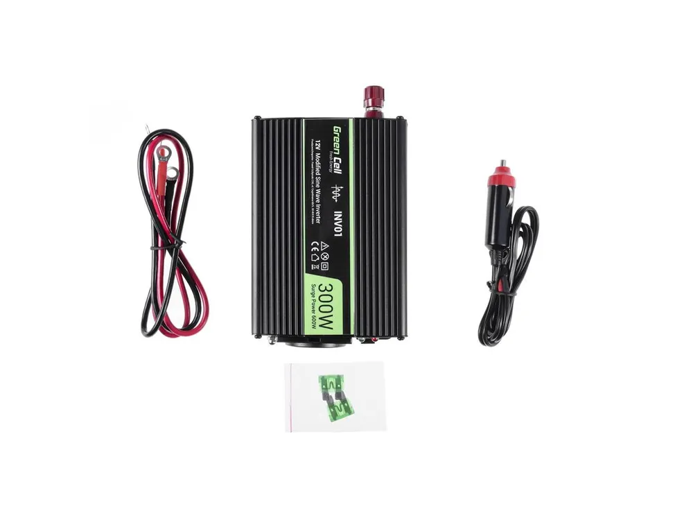 Green Cell INV01DE | Převodník napětí | automobilový 12V, 300W 3