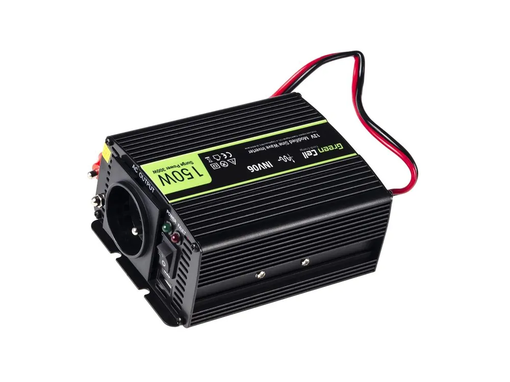 Green Cell INV06 | Convertidor de voltaje para coche | 12V, 150W 5