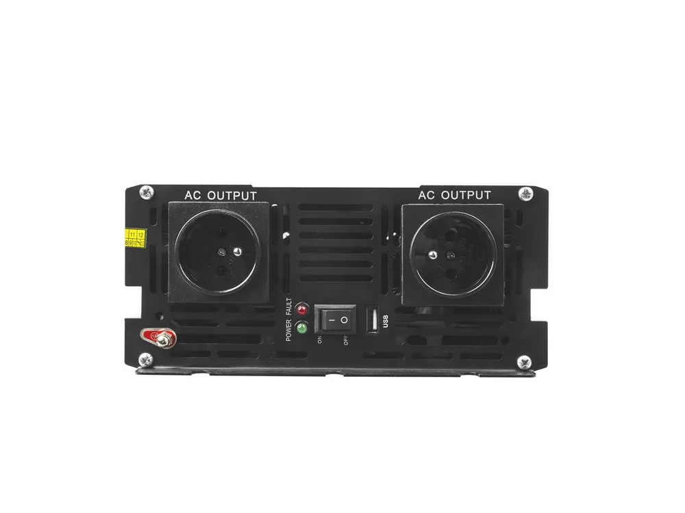 Green Cell INV15 | Convertidor de voltaje para coche | 12V, 3000W, onda sinusoidal pura 3