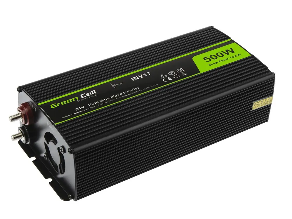 Green Cell INV17 | Převodník napětí | 24V, 500W, čistý sinus Napięcie wyjściowe230V