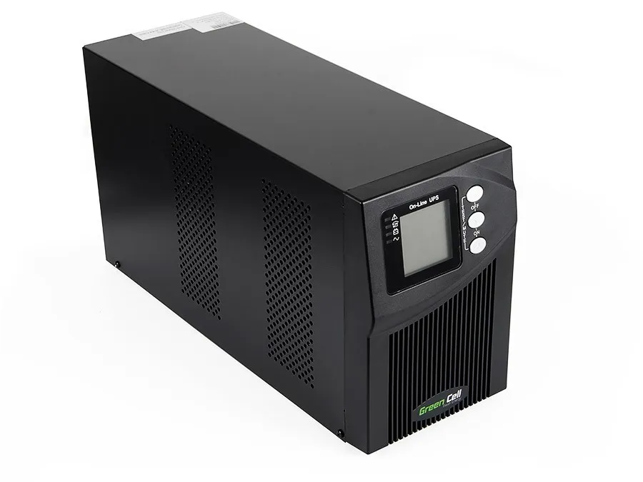 GREEN CELL UPS | Sistema de alimentación ininterrumpida UPS | Online MPII, pantalla LCD, 1000VA C13 2