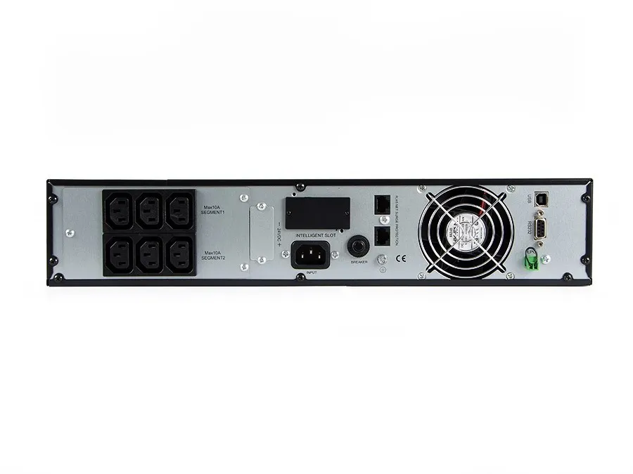 GREEN CELL UPS | Sistema de alimentación ininterrumpida UPS | Online RTII, pantalla LCD, 1000VA rack 2