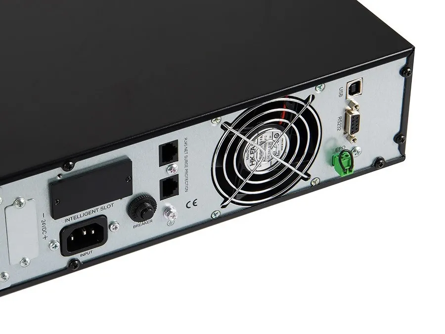 GREEN CELL UPS | Sistema de alimentación ininterrumpida UPS | Online RTII, pantalla LCD, 1000VA rack 3