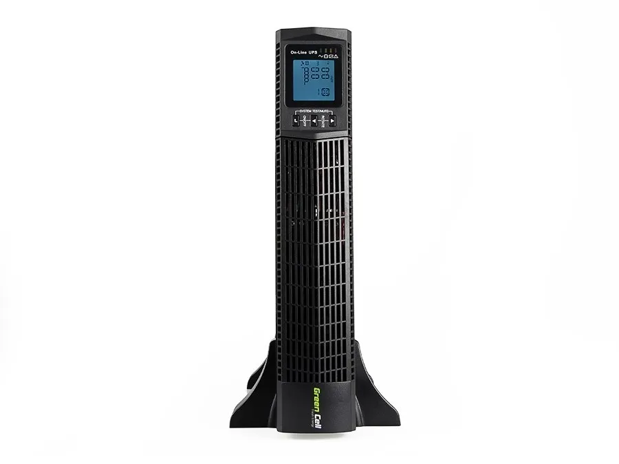 GREEN CELL UPS | UPS | Online RTII s displejem LCD 2000VA rack 3