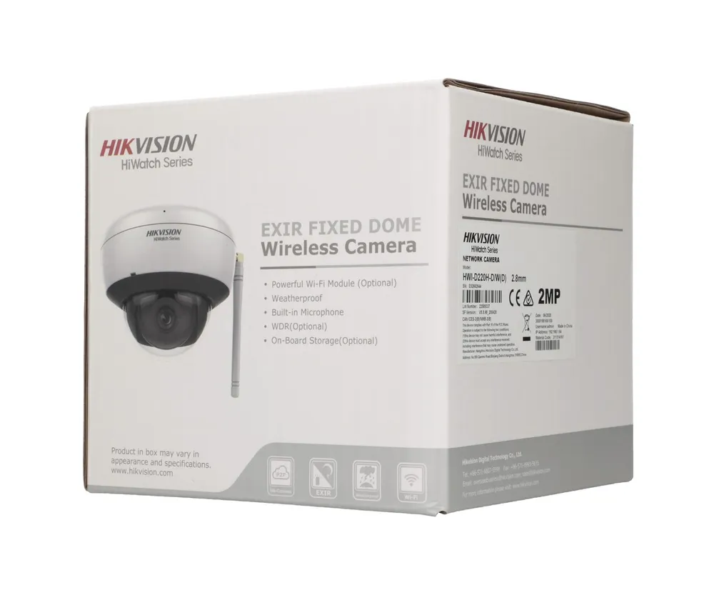 Hikvision HWI-D220H-D/W | Kamera IP | Wi-Fi, 2.0 Mpix, Full HD, IR 30m, IP66, Hik-Connect 6