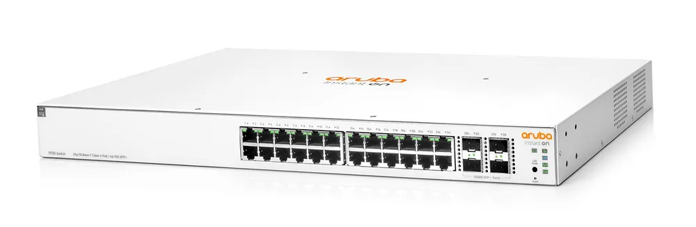 Aruba Instant On 1930 24G 4SFP/SFP+ PoE (370W) | Switch | 24x RJ45 1000 Mb/s, 4x SFP/SFP+ 1