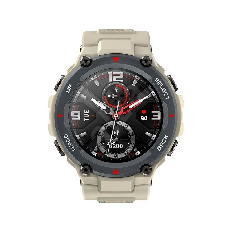 Xiaomi Amazfit T-Rex | Smartwatch | Khaki, AMOLED, Bluetooth, GPS, 5ATM Typ łącznościBluetooth