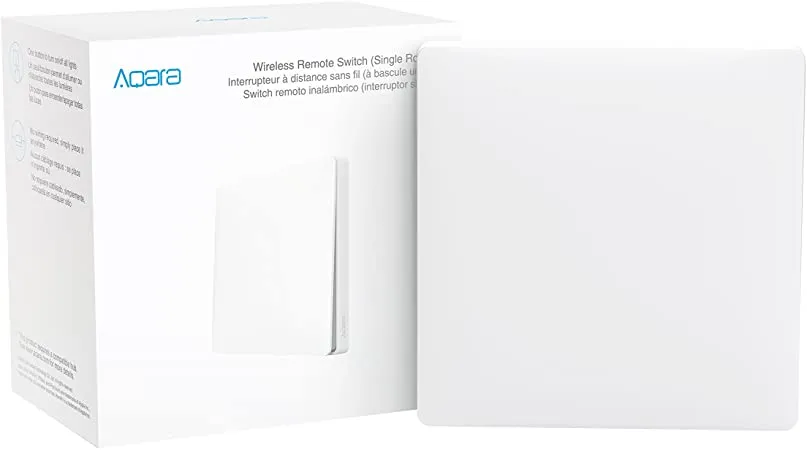 Xiaomi Aqara Wireless Remote Switch Single Rocker | Inalámbrico interruptor de pared | Blanco, 1 Botón, WXKG03LM Rodzaj czujnikaPrzełącznik
