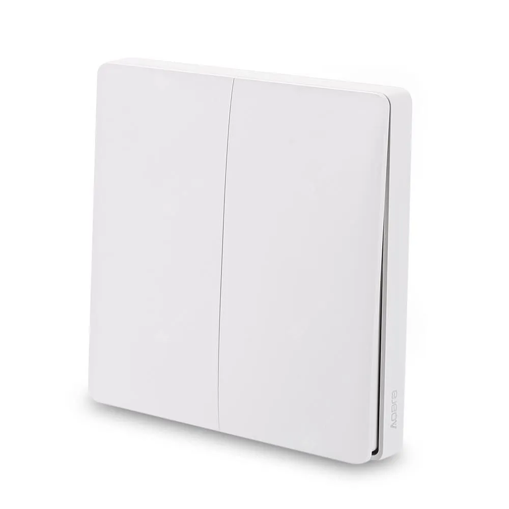 Xiaomi Aqara Wireless Remote Switch Double Rocker | Inalámbrico interruptor de pared | Blanco, 2 Botones, WXKG02LM Typ łącznościZigBee
