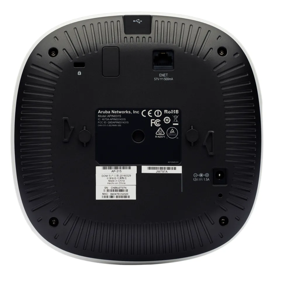 ARUBA INSTANT IAP-315 (RW) MU-MIMO 2X2 / 4X4 11AC WAVE2 INDOOR ACCESS POINT 1