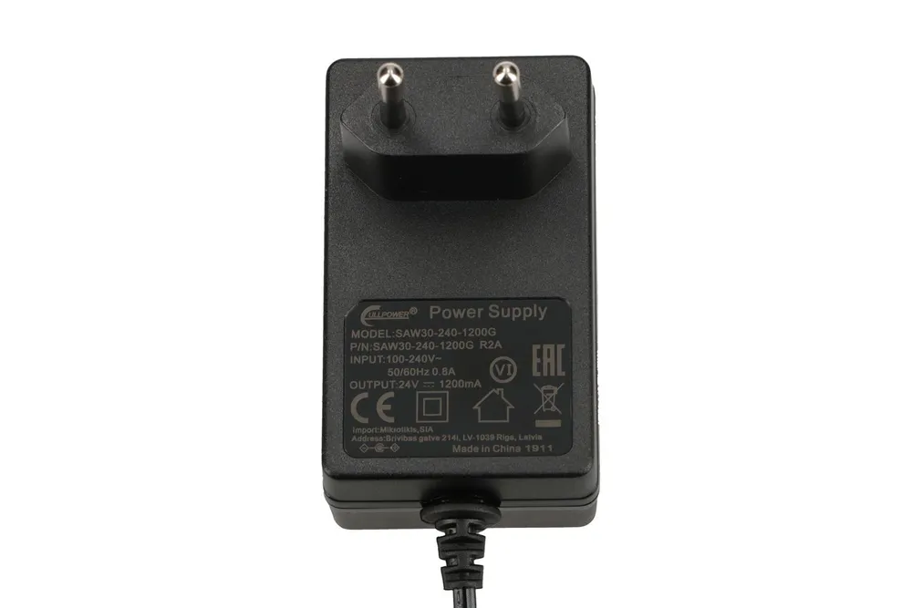 MikroTik SAW30-240-1200GR2A | Fuente de alimentación | 24V, 1.2A, enchufe en ángulo recto 2
