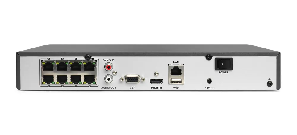 Hikvision HWN-4108MH-8P(B) | Network Video Recorder | 8-ch, Hik-Connect RozdzielczośćFull HD 1080p