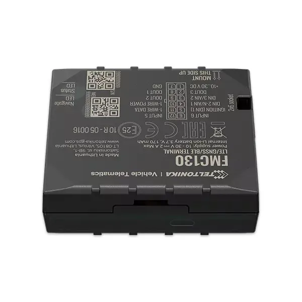 Teltonika FMC130 | Zaawansowany Router LTE | LTE Cat 1, UMTS, GSM, GPS, GLONASS, GALILEO, BEIDOU, QZSS, AGPS Typ łącznościGPS