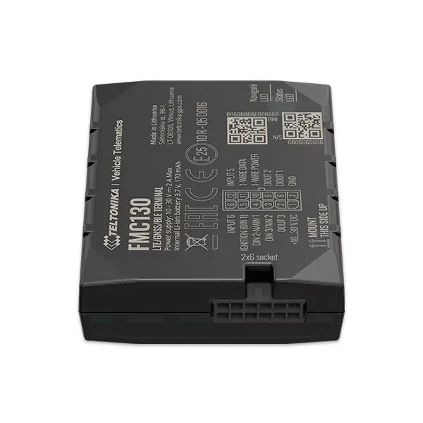 Teltonika FMC130 | Zaawansowany Router LTE | LTE Cat 1, UMTS, GSM, GPS, GLONASS, GALILEO, BEIDOU, QZSS, AGPS Dodatkowe złącza / interfejsy1-Wire