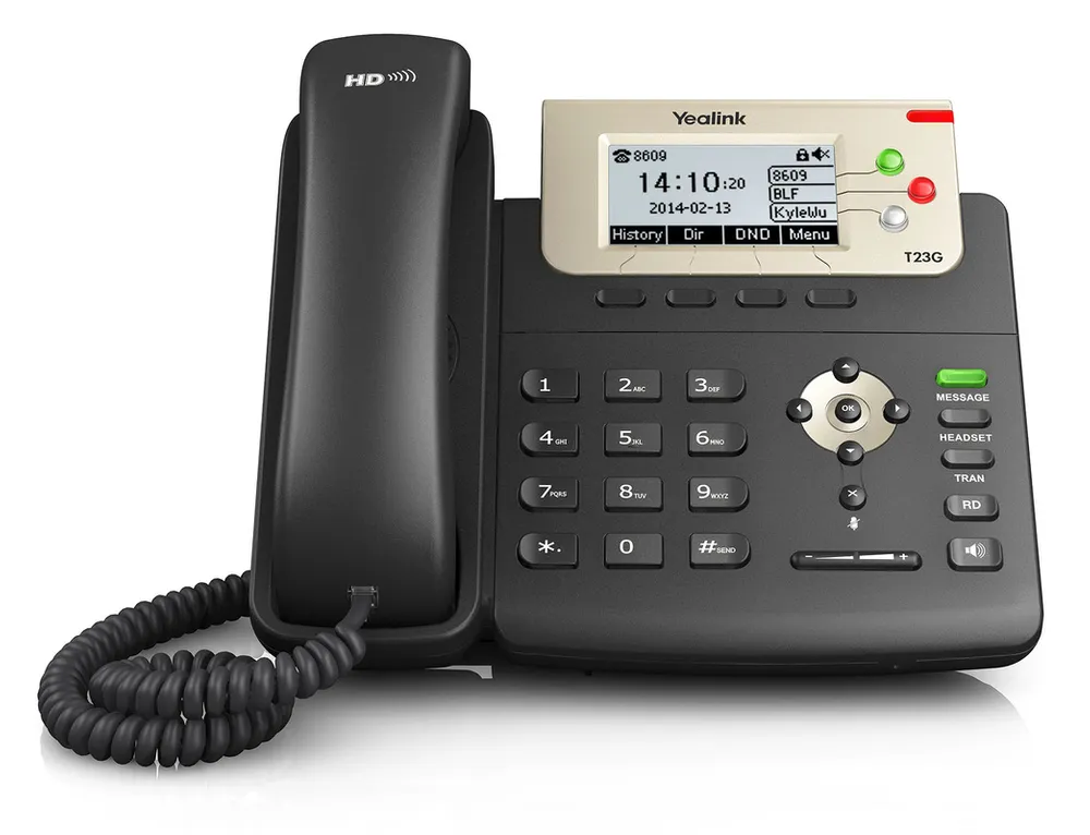 Yealink SIP-T23G | Telefone VoIP | 2x RJ45 1000Mb/s, display , PoE 0