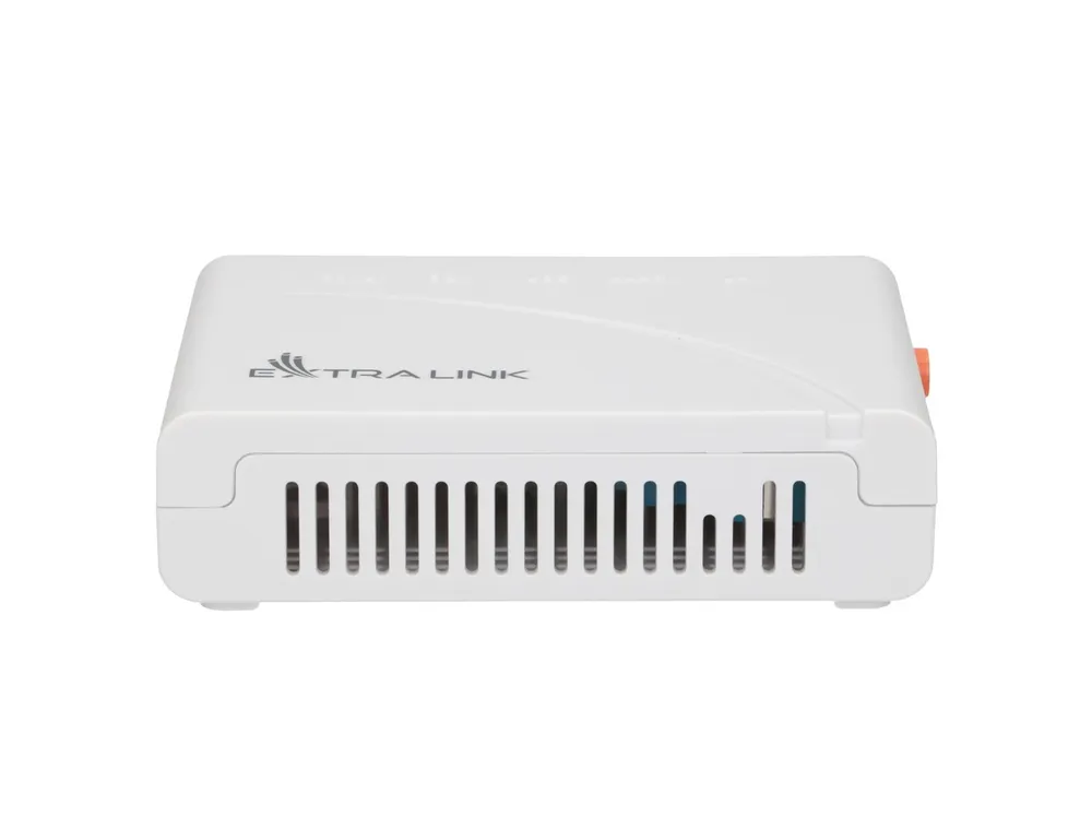 Extralink Luna V3 | ONT | 1x EPON, 1x RJ45 1000Mb/s, Chipset ZTE, funkce routingu/NAT Porty VoIPBrak