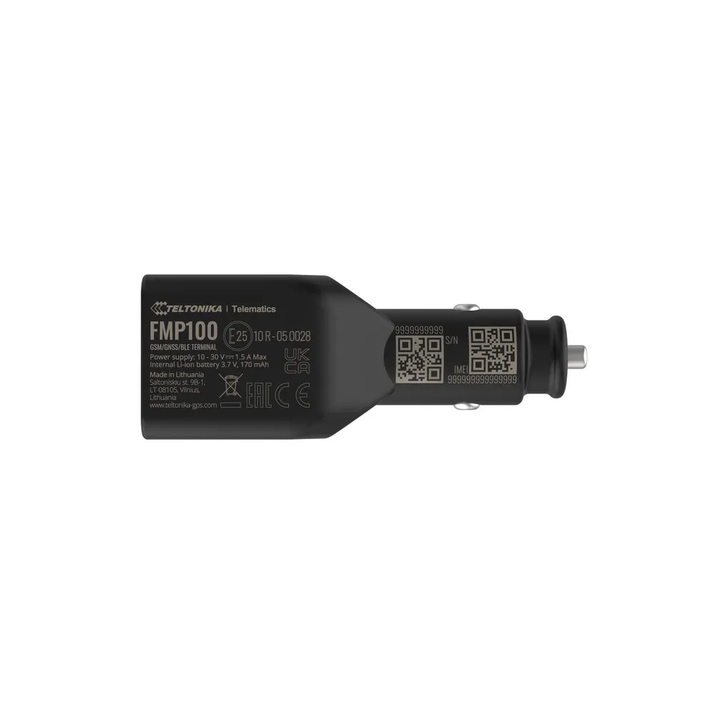 TELTONIKA FMP100 PLUG AND PLAY TRACKER WITH GNSS, GSM, BLUETOOTH, CIGARETTE LIGHTER POWER CONNECTOR Bateria zapasowaTak