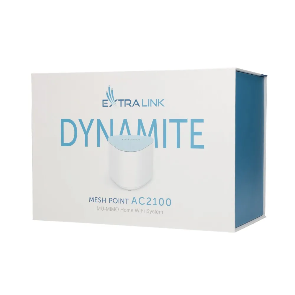 Extralink Dynamite C21 | Mesh Point | AC2100, MU-MIMO, Home WiFi Mesh System Ilość portów WAN1x 10/100/1000BaseTX (RJ45)