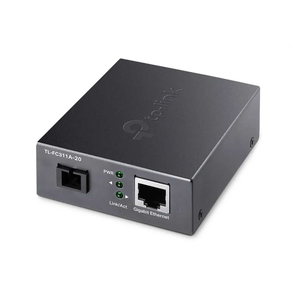 TP-LINK FC311A-20 10/100/1000MBPS WDM MEDIA CONVERTER Dystans transmisji4-20km