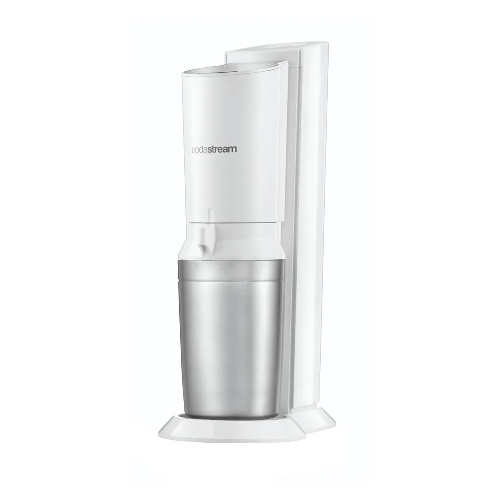 SODASTREAM SODA MAKER CRYSTAL 2.0 WHITE INCL. 2 GLASBOTTLES 0