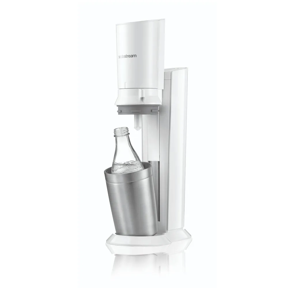 SODASTREAM SODA MAKER CRYSTAL 2.0 WHITE INCL. 2 GLASBOTTLES 1