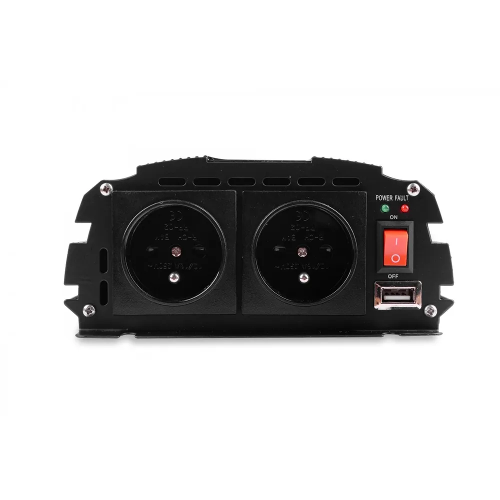 VOLTAJE IPS 1200 DUO 12/24V | Inversor de potencia | 600/1200W 12-24/230V Napięcie wyjściowe230V