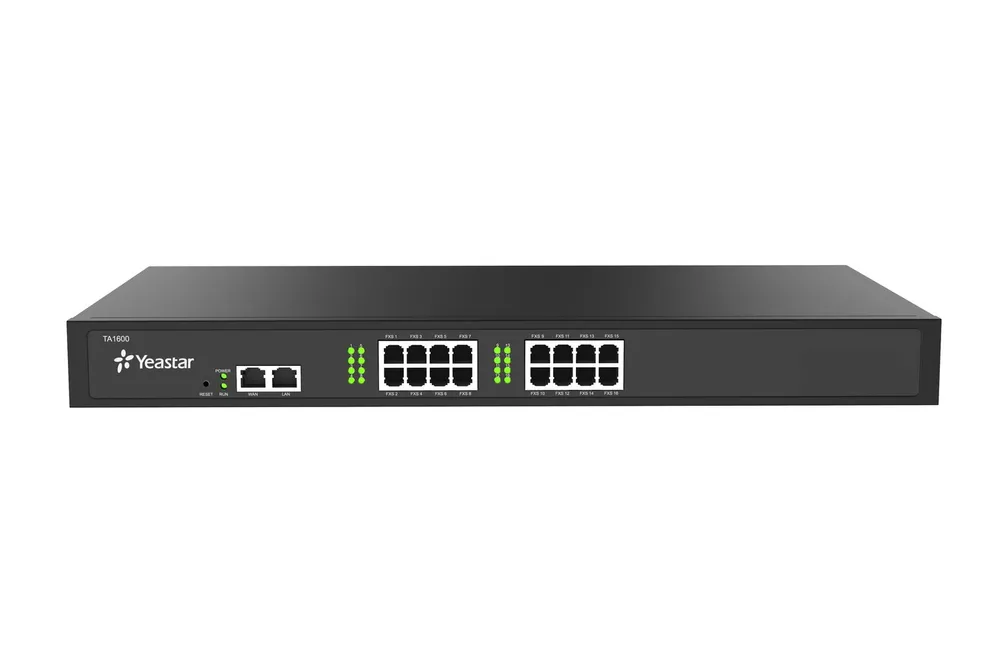 YEASTAR TA1600 VOIP FXS GATEWAY Typ urządzenia VoIPBramka VoIP