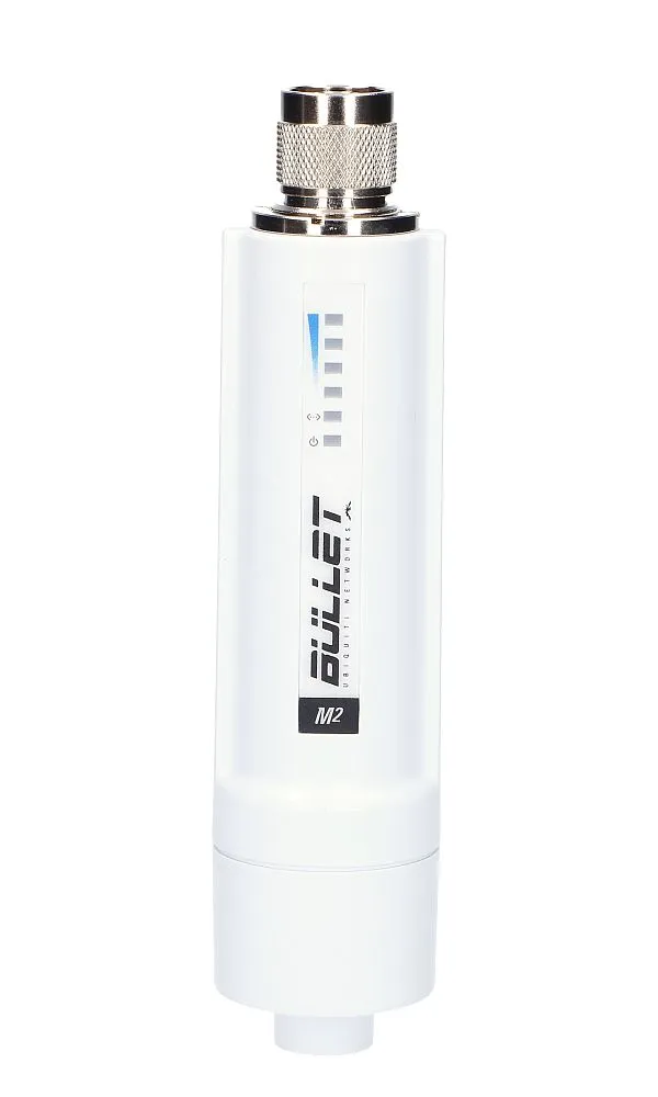 Ubiquiti BM2HP | CPE | Bullet M2 HP, 2,4GHz, 1x RJ45 100Mb/s Częstotliwość pracy2.4 GHz
