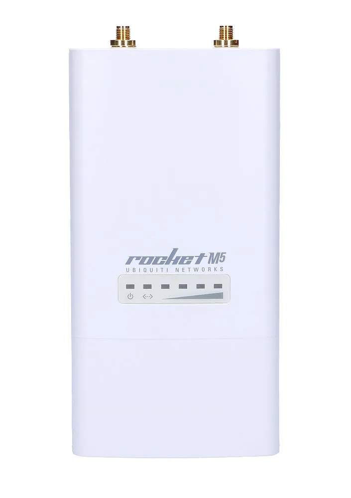 Ubiquiti RocketM5 | CPE | 5GHz, 1x RJ45 100Mb/s, 2x RP-SMA Częstotliwość pracy5 GHz