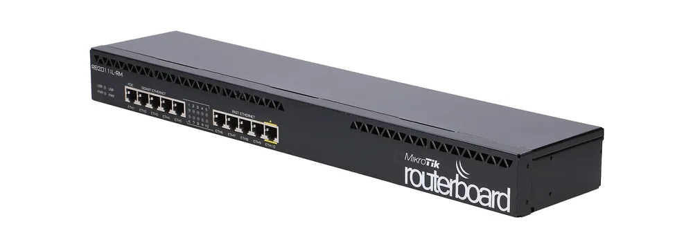 MikroTik RB2011iL-RM | Router | 5x RJ45 100Mb/s, 5x RJ45 1000Mb/s Częstotliwość CPU600 MHz