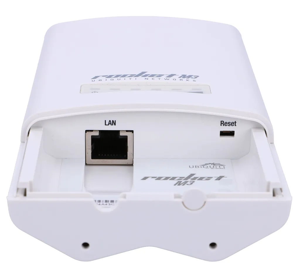 Ubiquiti RocketM3 | CPE | 3GHz, 1x RJ45 100Mb/s, 2x RP-SMA Standard sieci LANFast Ethernet 10/100Mb/s