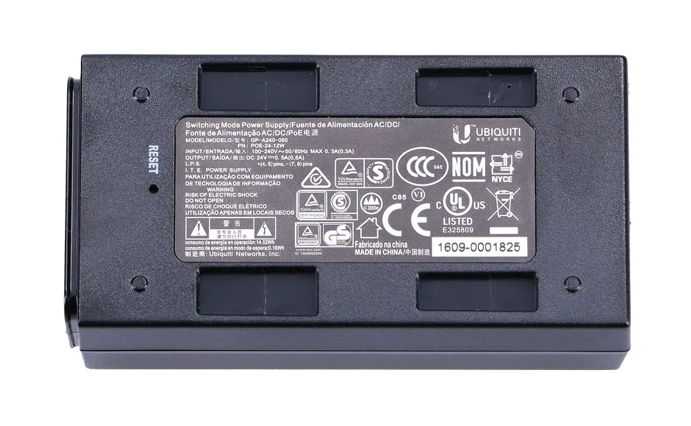 Ubiquiti POE-24-12W | PoE Power supply | 24V, 0,5A, 12W 3