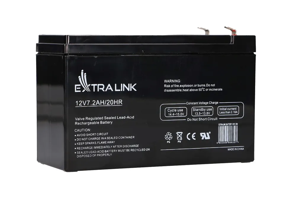 Extralink AGM 12V 7,2Ah 7Ah | Baterie | bezúdržbová Napięcie wyjściowe12V