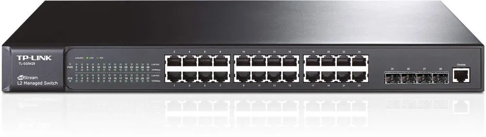 TP-Link TL-SG5428 | Switch | 24x RJ45 1000Mb/s, 4x SFP, Rack, Řízený