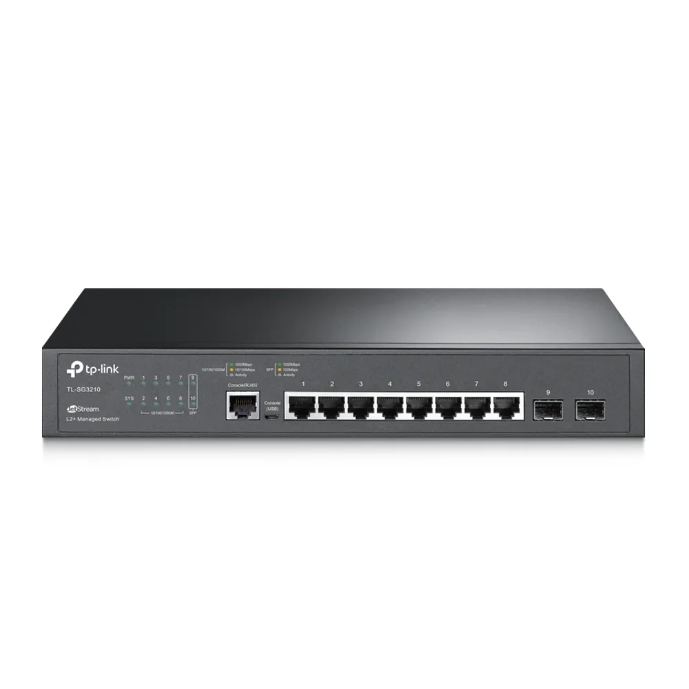 TP-Link TL-SG3210 | Switch | 8x RJ45 1000Mb/s, 2x SFP, Rack, Managed