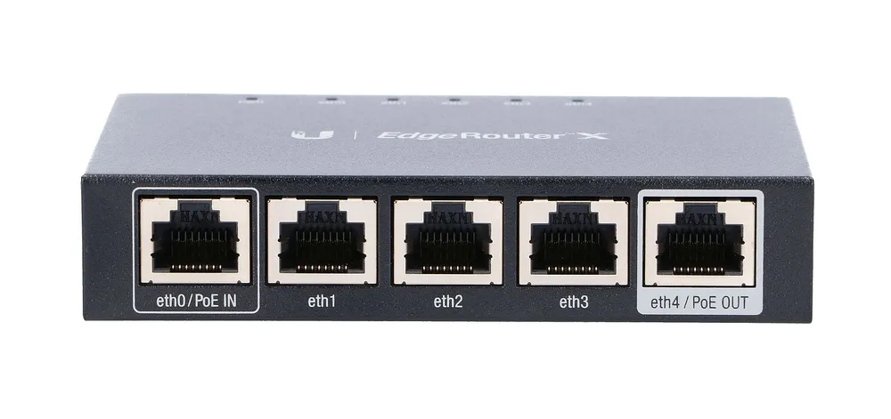 Ubiquiti ER-X | Router | EdgeMAX EdgeRouter, 5x RJ45 1000Mb/s, 1x PoE Passthrough