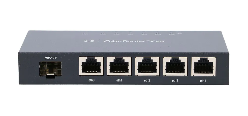 Ubiquiti ER-X-SFP | Router | EdgeMAX EdgeRouter, 5x RJ45 1000Mb/s PoE, 1x SFP