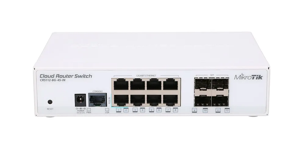 MikroTik CRS112-8G-4S-IN | Switch | 8x RJ45 1000Mb/s, 4x SFP