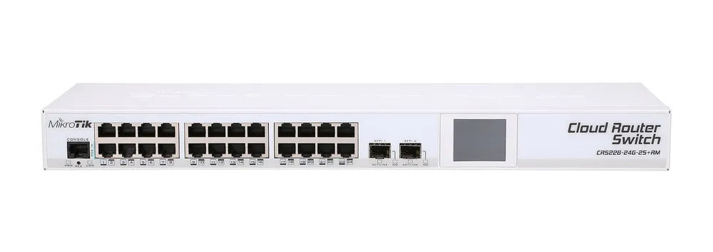 MikroTik CRS226-24G-2S+RM | Switch | 24x RJ45 1000Mb/s, 2x SFP+