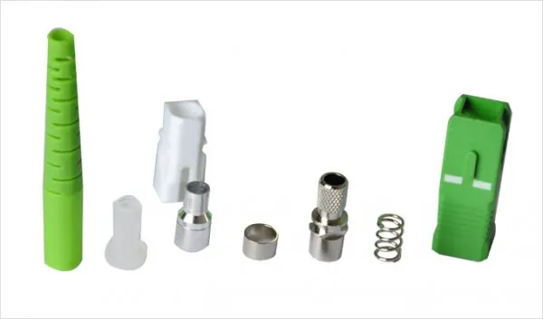 Extralink SC/APC | Partes del conector | Simplex, para cables de 3mm, con ferula