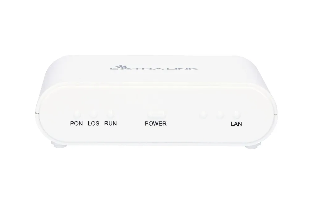 Extralink Venus | ONT | EPON/GPON, 1x RJ45 1000Mb/s, funkce routing/NAT, chipset Mediatec v souladu s ZTE, Huawei, Ubiquiti