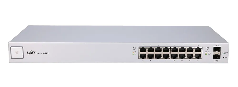 Ubiquiti US-16-150W | Switch | UniFi, 16x RJ45 1000Mb/s PoE, 2x SFP, 150W