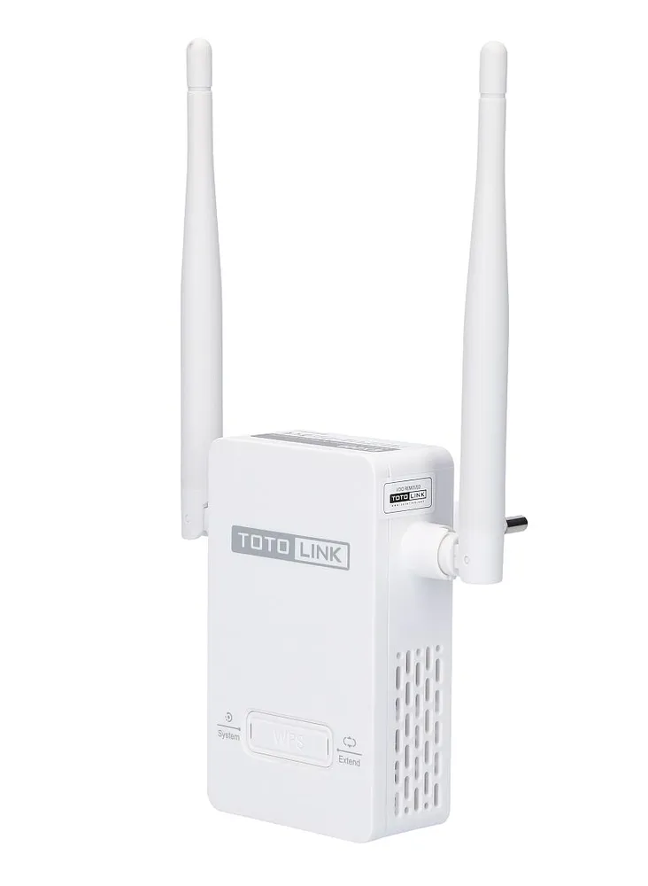 Totolink EX200 | Extensor de rango WiFi | 300Mb/s, 2,4GHz, 1x RJ45 100Mb/s, 2x 4dBi