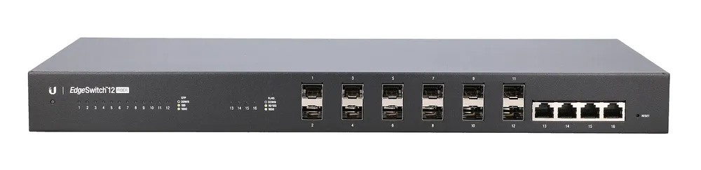Ubiquiti ES-12F-EU | Switch | EdgeMAX EdgeSwitch, 12x SFP, 4x RJ45 1000Mb/s