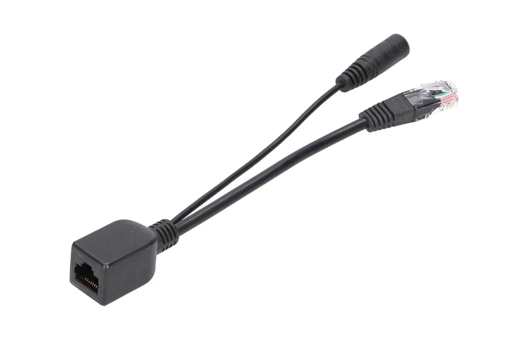 Extralink 1 Port | PoE Inyector | 1x RJ45, 1x Jack, 100Mb/s, Cable
