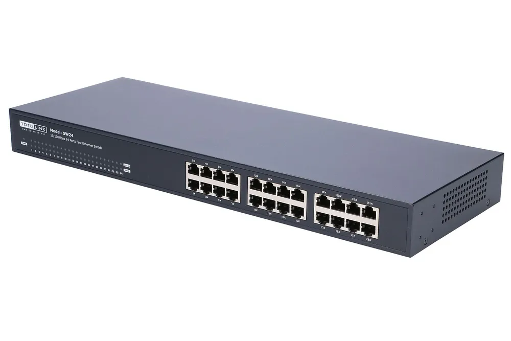 Totolink SW24 | Switch | 24x RJ45 100Mb/s, Rackmount, No gestionado