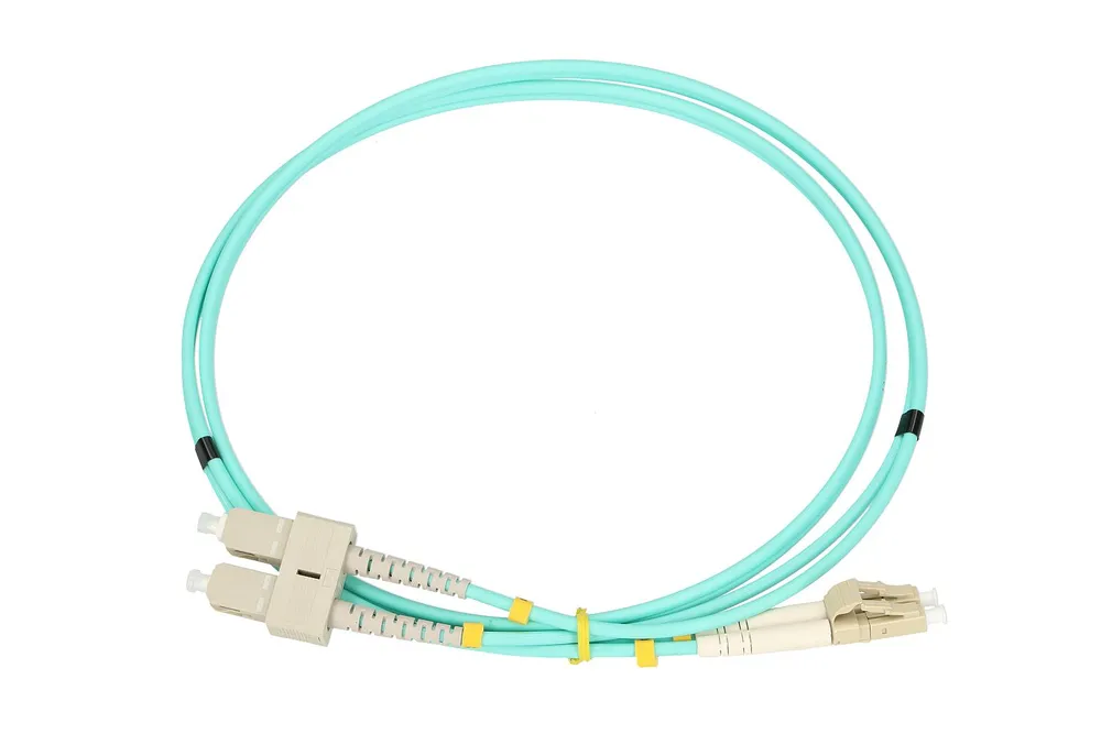 Extralink LC/UPC-SC/UPC | Patchcord | Multimodový, OM3, Duplex, 3mm, 1m