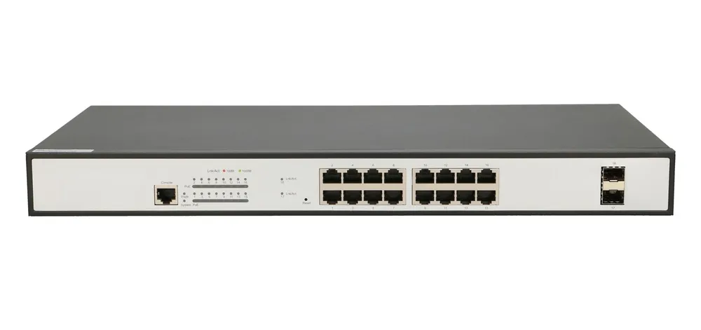 Extralink ARES | PoE Switch | 16x Gigabit PoE/PoE+, 2x SFP, 1x Puerto de consol, 330W, Gestionable