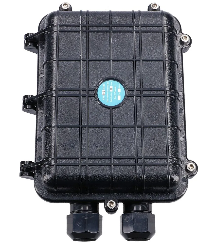 Extralink Bruce | Muff | FTTX, 4 bandejas, 96 emendas, preto