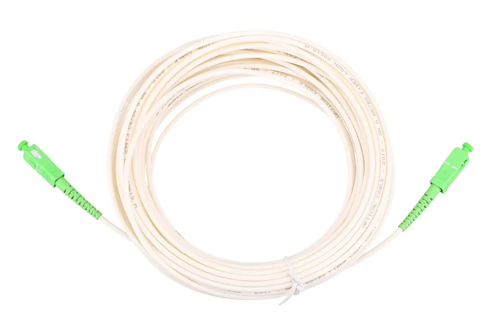 Extralink SC/APC-SC/APC | Patchcord | LSZH, Jednomodový, Simplex, G.657B3, 3mm, Easy Flex, 15m